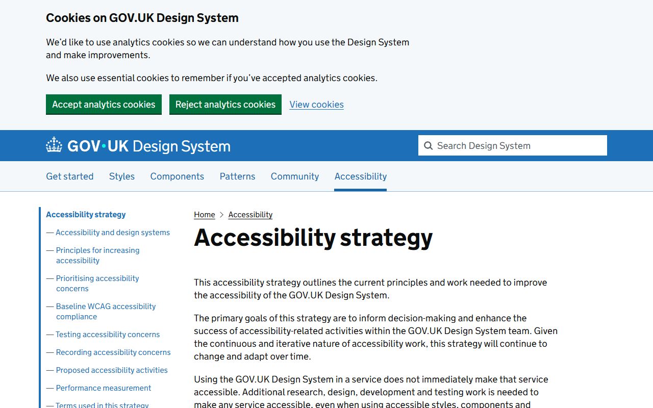 GOV.UK Accessibility