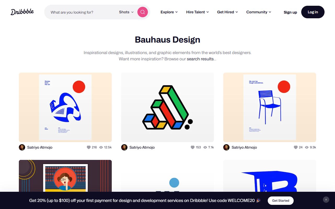 Dribbble Bauhaus