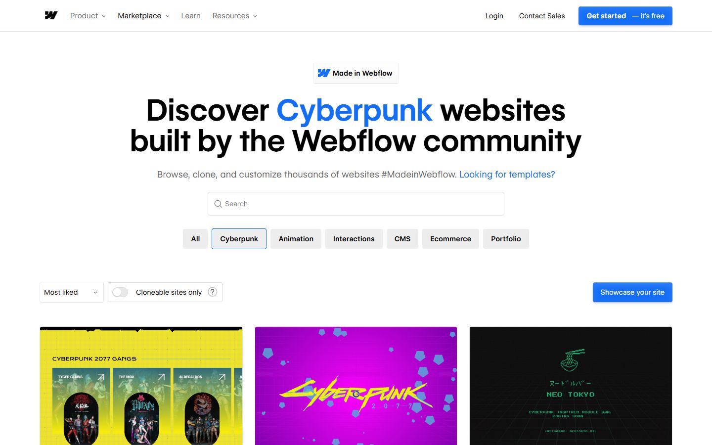Webflow Cyberpunk