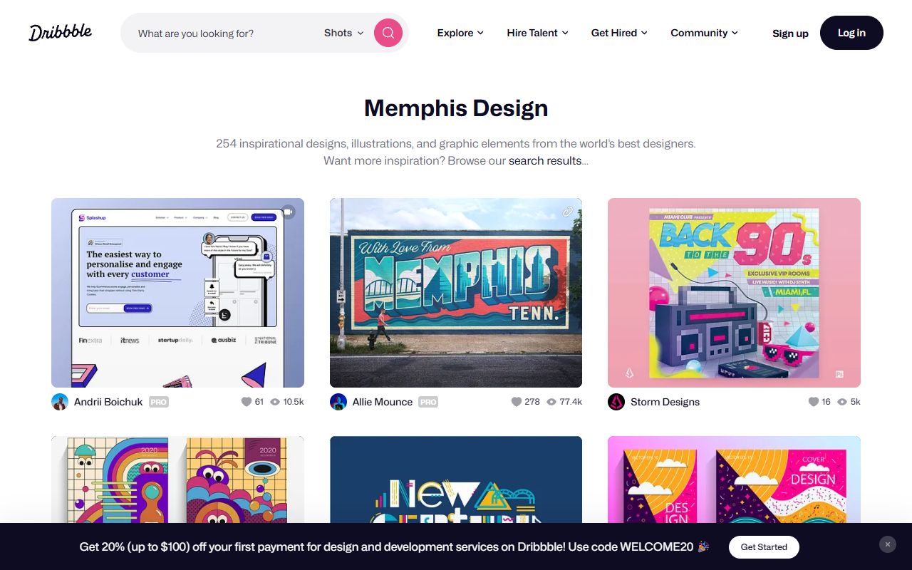 Dribbble Memphis